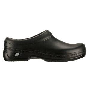 Skechers Oswald Balder - Mens Slip Resistant Work Shoes - Black