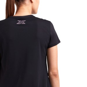 2XU XVent G2 Womens Training T-Shirt - Black/Multi Colour Reflective