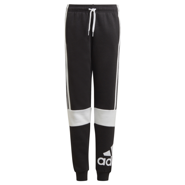 Adidas Essentials Colourblock Kids Track Pants - Black/White
