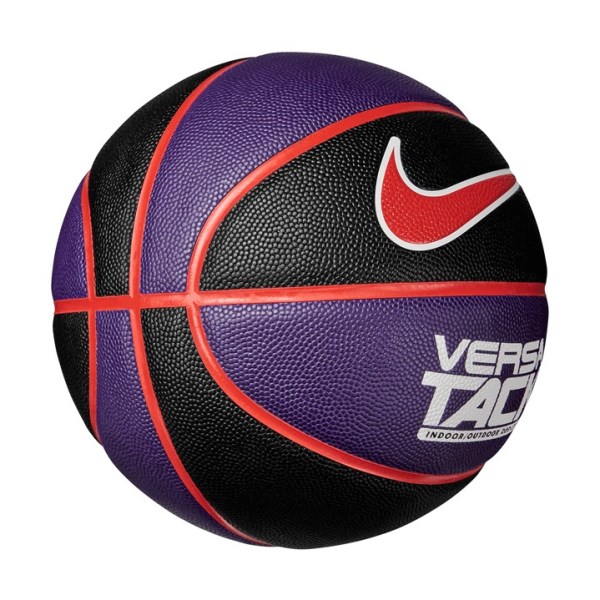 Nike Versa Tack Indoor/Outdoor Basketball - Size 7 - Black/Court Purple/Chile Red/White