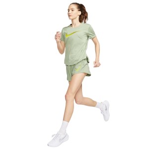 Nike Dri-Fit One Womens Running T-Shirt - Oil Green