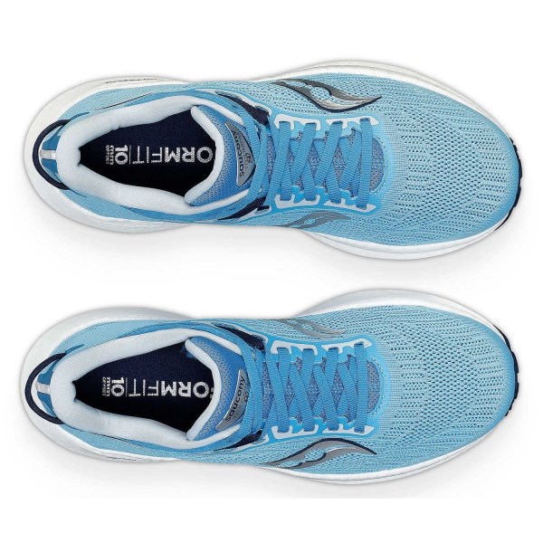 Saucony Triumph 21 - Womens Running Shoes - Breeze/Navy