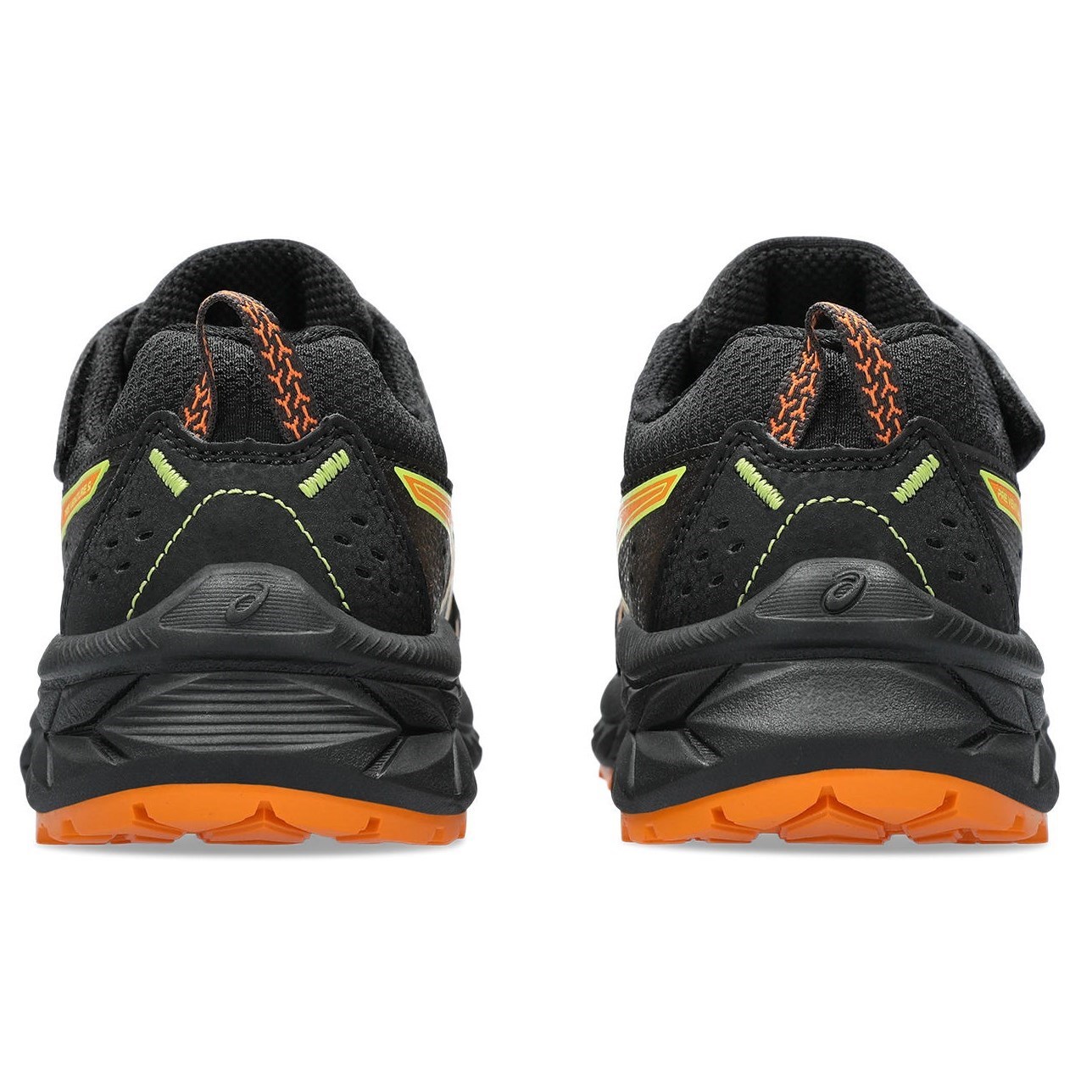Asics Gel Venture 9 PS - Kids Trail Running Shoes - Black/Bright Orange ...