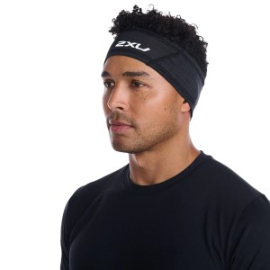 2XU Ignition Running Headband - Black/Silver Reflective