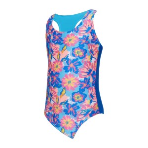 Zoggs Lily Actionback Kids Girls One Piece Swimsuit - Lila