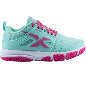 XBlades Feint - Kids Netball Shoes - Tiffany Blue/Candy Pink