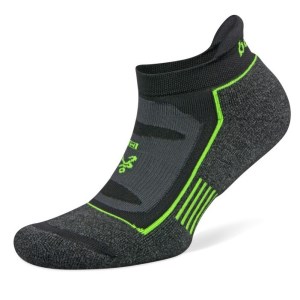 Balega Blister Resist No Show Running Socks - Charcoal/Black/Lime