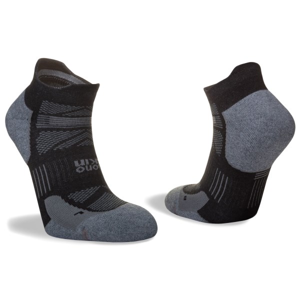 Hilly Supreme Socklet - Running Socks - Black/Grey Marl
