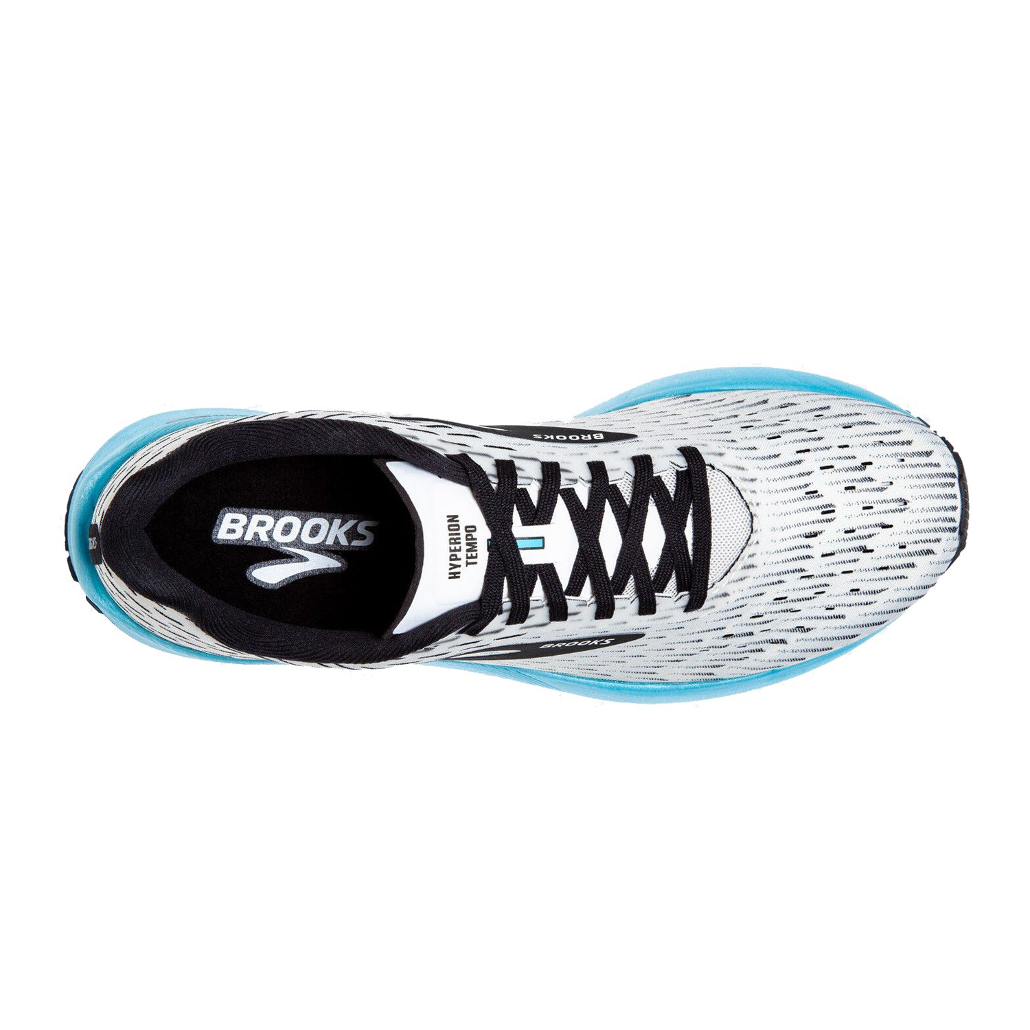 Brooks Hyperion Tempo - Womens Running Shoes - White/Black/Iced Aqua ...