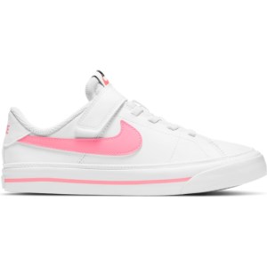 Nike Court Legacy PSV - Kids Sneakers - White/Sunset Pulse