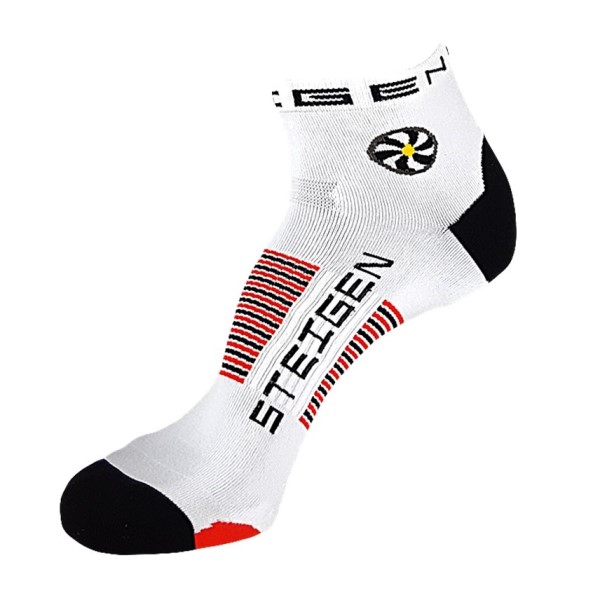 Steigen Quarter Length Running Socks - White/Black