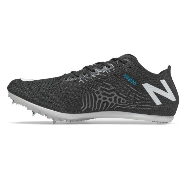 New Balance MD 800v7 - Womens Middle Distance Track Spikes - Black/White