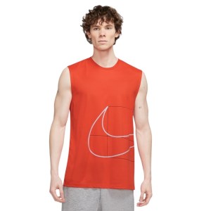 Nike Dri-Fit Legend Men's Sleeveless Shirt Tank, Large / Gym Red