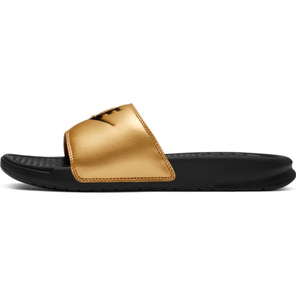 Nike Benassi Just Do It - Womens Slides - Black/Metallic Gold