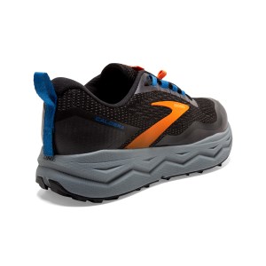 Brooks Caldera 5 - Mens Trail Running Shoes - Black/Orange/Blue