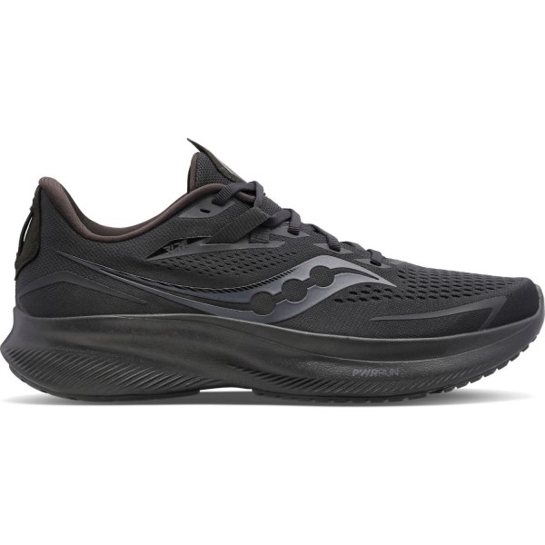 Saucony Ride 15 - Mens Running Shoes - Triple Black