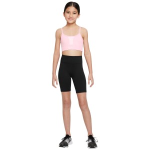 Nike Dri-Fit Indy Kids Girls Sports Bra - Pink Foam