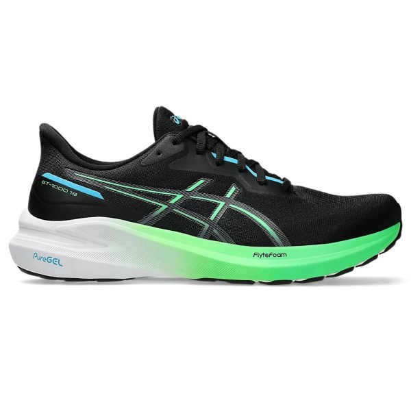 Asics GT-1000 13 - Mens Running Shoes - Black/Digital Aqua