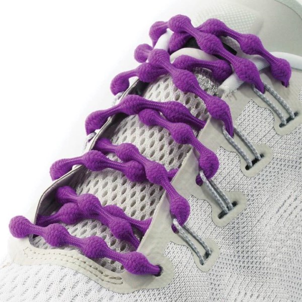 Caterpy The Original Run No-Tie Kids Shoe Laces - 50 cm - Purple Haze