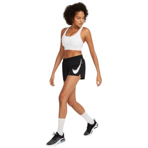 Nike Swoosh Run Womens Running Shorts - Black/White