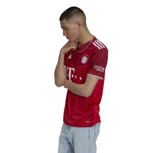 Adidas FC Bayern 2021/22 Home Mens Soccer Jersey - FCB True Red