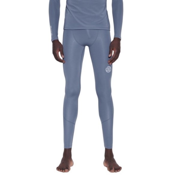 Skins Series-2 Mens Compression Long Tights - Blue Grey