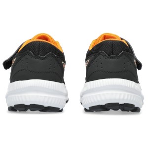 Asics Contend 8 PS - Kids Running Shoes - Black/Bright Orange