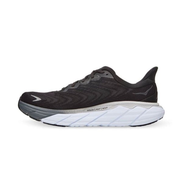 Hoka Arahi 6 - Mens Running Shoes - Black/White | Sportitude