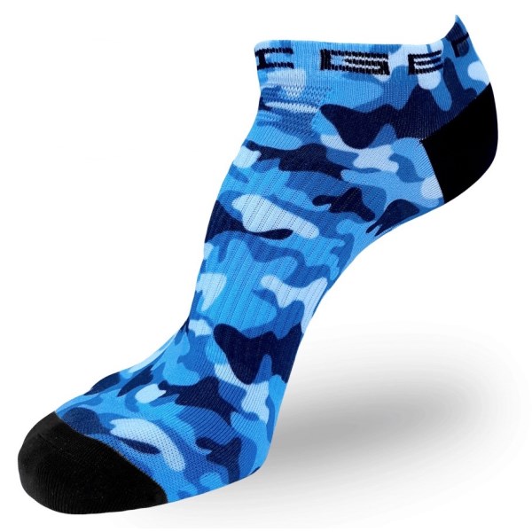 Steigen Zero Length Running Socks - Blue Camo
