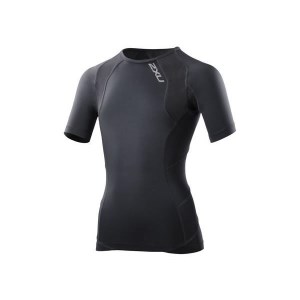 2XU Youth Compression Short Sleeve Top - Black