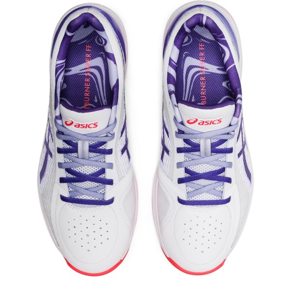 Asics Netburner Super FF - Womens Netball Shoes - White/Gentry Purple