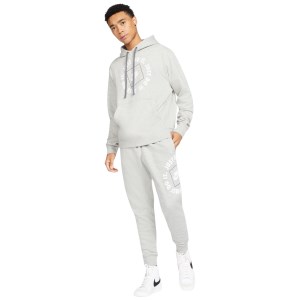 Nike Sportswear JDI Fleece Pullover Mens Hoodie - Dark Grey/Heather/Iron Grey