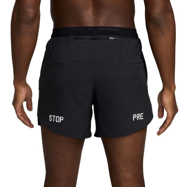 Nike Flex Stride 5 Inch Brief-Lined Mens Running Shorts - Black/Photon Dust/White