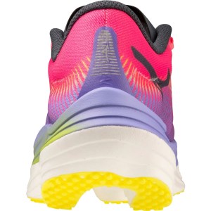 Mizuno Wave Rebellion Pro - Womens Road Racing Shoes - High Vis Pink/Ombre Blue/Purple Punch