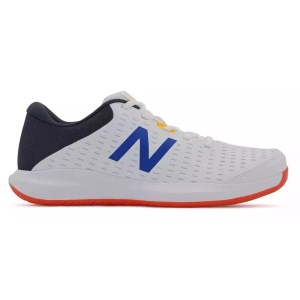 New Balance 696v4 - Mens Tennis Shoes - White/Vibrant Orange