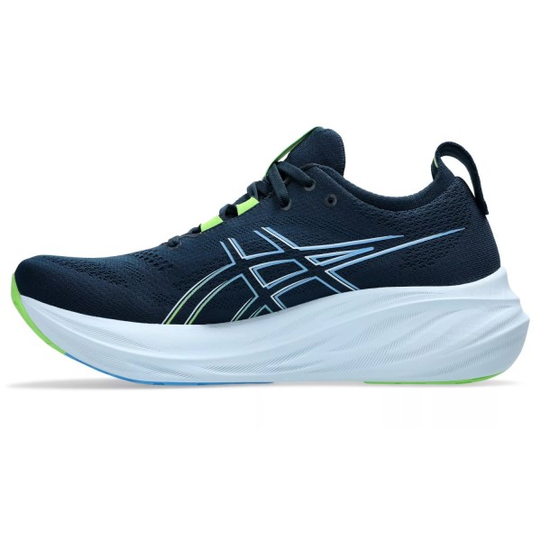 Asics Gel Nimbus 26 - Mens Running Shoes - French Blue/Electric Lime