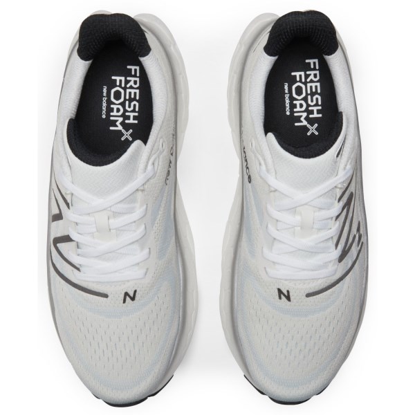 New Balance Fresh Foam More v4 - Mens Running Shoes - White/Black Metallic/Black
