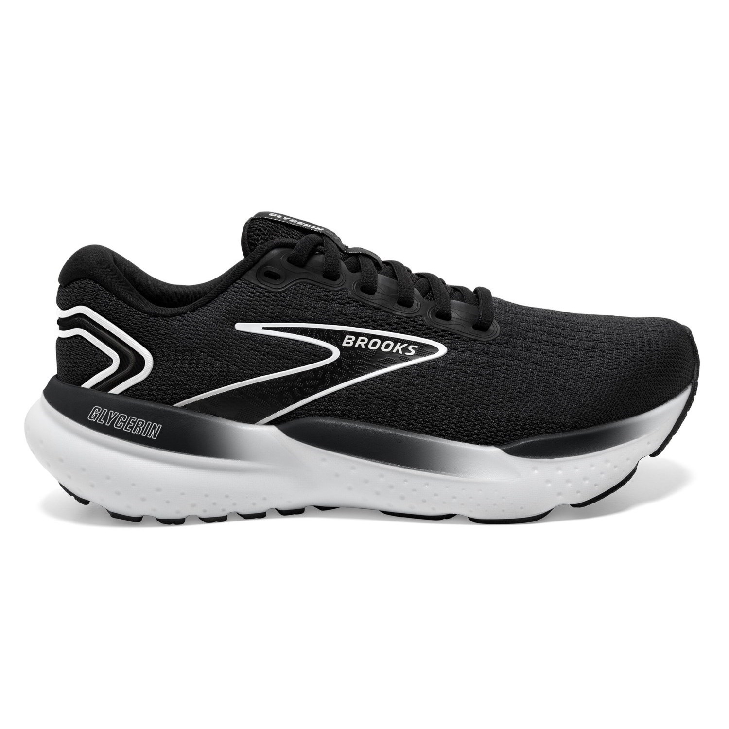 Brooks Glycerin 21 - Mens Running Shoes - Black/White | Sportitude