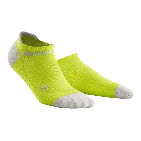 CEP No Show Running Socks 3.0 - Lime/Grey - Lime/Grey