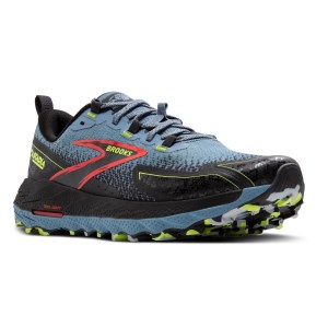 Brooks Cascadia 18 - Mens Trail Running Shoes - Citadel/Ebony/Lime