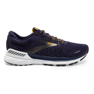 Brooks Adrenaline GTS 21 - Mens Running Shoes - Navy/Peacoat/Saffron