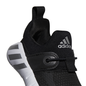 Adidas Rapidazen - Slip-On Toddler Sneakers - Black/Silver Metallic/White