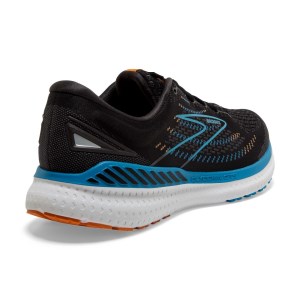 Brooks Glycerin GTS 19 - Mens Running Shoes - Black/Blue/Orange