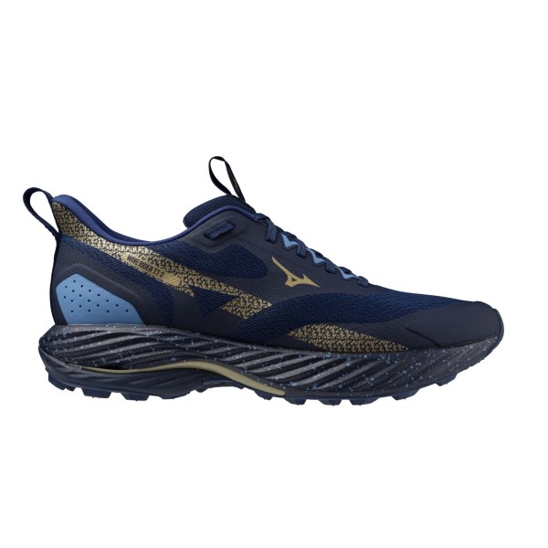 Mizuno Wave Rider TT 2 - Mens Trail Running Shoes - Estate Blue/Golden Halo/Parisian Blue