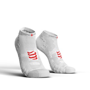 Compressport Pro Racing V3.0 - Low Cut Running Socks - Smart White