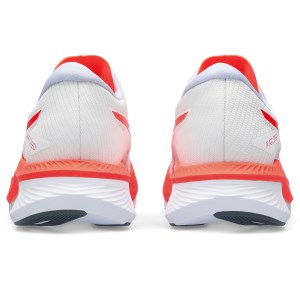 Asics Magic Speed 3 - Womens Road Racing Shoes - White/Sunrise Red