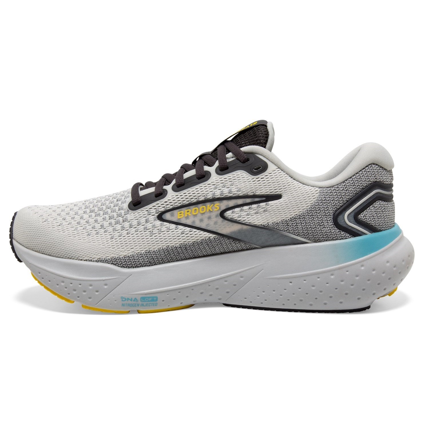 Brooks Glycerin 21 - Mens Running Shoes - Coconut/Forged Iron/Yellow ...
