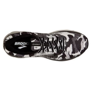 Brooks Ghost 13 LE - Mens Running Shoes - White/Black/Grey