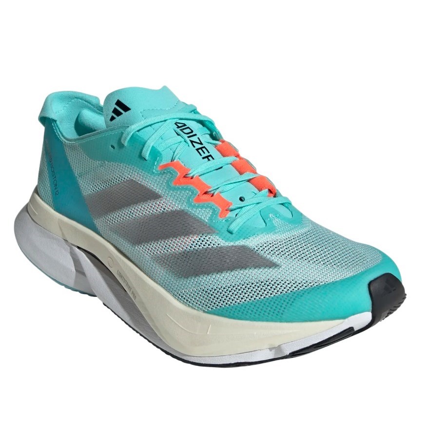 Adidas Adizero Boston 12 - Womens Running Shoes - Turquoise/Silver ...
