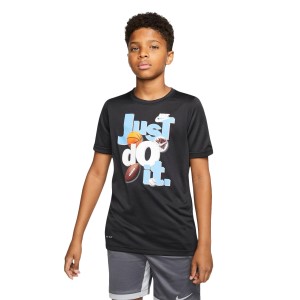 Nike Dri-Fit JDI Kids Boys Sports T-Shirt - Black